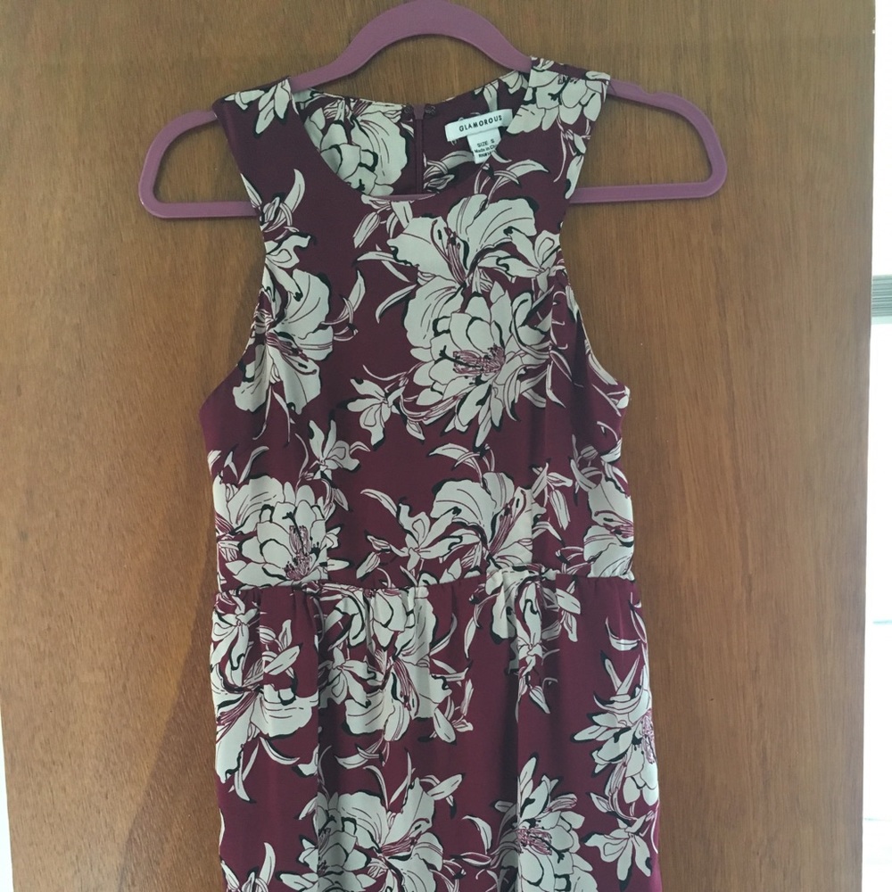 Lily maroon dress